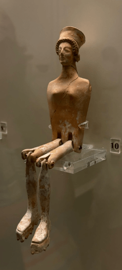 Anthropomorphic figurines. Archaic period, end of 6th, beginning of 5h century BCE, Museum at Mycenae